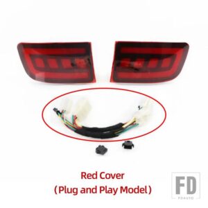 トヨタ ランドクルーザー プラド LC120 FJ120 120 4RUNNER 2003-09用 LEDリアライト リフレクターブレーキランプ - Plug and play Red A