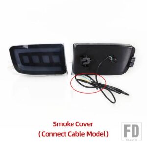 トヨタ ランドクルーザー プラド LC120 FJ120 120 4RUNNER 2003-09用 LEDリアライト リフレクターブレーキランプ - Connect cable SmokeA