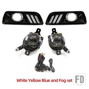 シボレー 2PCS LED DRL デイタイムランニングライト マリブ 2011-15 フォグランプホール ウィンカー付き - DRL and Fog set7
