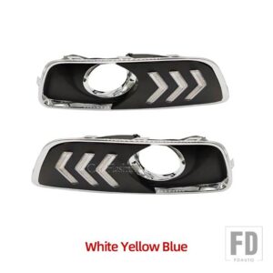 シボレー 2PCS LED DRL デイタイムランニングライト マリブ 2011-15 フォグランプホール ウィンカー付き - Only DRL2