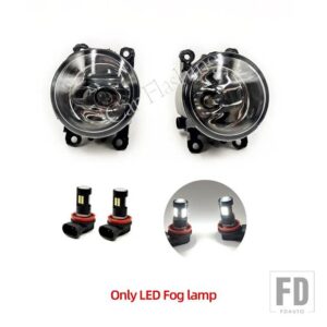 LEDフロントバンパーフォグランプフォグライトワイヤーハーネスグリルカバーFORD EDGE 2015-18 DRLデイタイムランニングライト - Only LED Fog