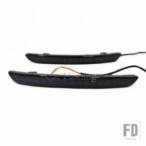 ホンダ シビック2021-23 LEDリアフォグランプ自動車用 LEDバンパーライトブレーキライトダイナミックウィンカー用リフレクターライト1組 - Mode A Smoke Cover