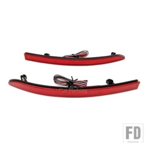 TIGUAN 2007 2008 2010-16 LED 自動車用 リアライト バンパーリフレクターレンズ ストップランプ ブレーキライト - Red Cover