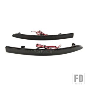 TIGUAN 2007 2008 2010-16 LED 自動車用 リアライト バンパーリフレクターレンズ ストップランプ ブレーキライト - Smoke cover