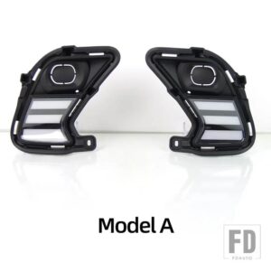 トヨタ グランドハイランダー 2024 2025 LEDデイタイムランニングライトフォグランプカバー ウィンカー付き - Model A