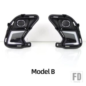 トヨタ グランドハイランダー 2024 2025 LEDデイタイムランニングライトフォグランプカバー ウィンカー付き - Model B