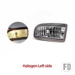 トヨタ ランドクルーザー 100 ヘッドライト LC100 1998-2007 ハロゲンヘッドライト LEDフォグランプ フォグライト - Halogen Left side