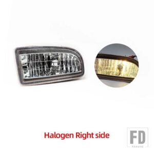 トヨタ ランドクルーザー 100 ヘッドライト LC100 1998-2007 ハロゲンヘッドライト LEDフォグランプ フォグライト - Halogen Right side
