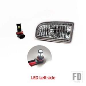 トヨタ ランドクルーザー 100 ヘッドライト LC100 1998-2007 ハロゲンヘッドライト LEDフォグランプ フォグライト - LED Left side