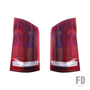 メルセデスベンツ LEDテールランプ ダイナミックシグナルテールライト ヴィト W447 V250 V260 2014-20用 - Red Cover
