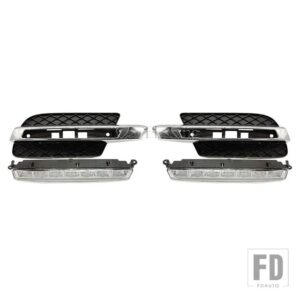 メルセデスベンツ X164 GL320 GL350 GL450 GL550 DRL フォグランプ フロントバンパー LED デイタイムランニングライト フォグランプカバー - L and R lamp cover