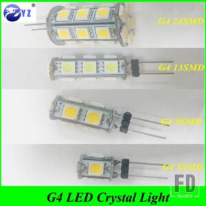 10個 G4 LEDランプ 24SMD 13SMD 9SMD 5SMD 5050 12V 高出力 360ビーム角 G4 LED電球 ランプ 付き シャンデリアライト ホワイト