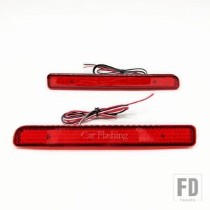 ランドローバー ディスカバリー 3 4 L320 フェイスリフト テールランプ用 LED リアバンパーリフレクターライト カードライビングブレーキフォグ - Red Cover