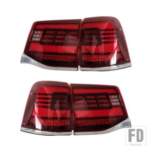 トヨタ ランドクルーザー FJ200 LC200 2016-21 リアブレーキリバーステールランプ用 LED テールライトアセンブリ - Red Model A