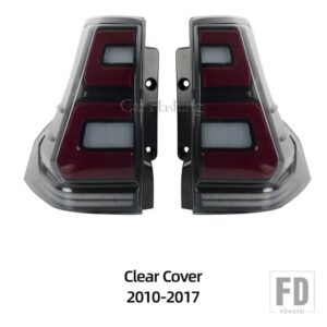 トヨタ ランドクルーザー プラド LC120 LC150 2003-2023 用 リアテールライト ウィンカーライト パーキングブレーキランプ ドライビングライト - 2010-2017 Clear