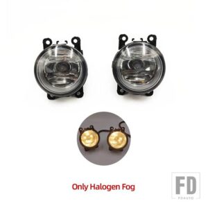 フォード フィエスタ 2013-17 LED フロントバンパー フォグランプ フォグライト ワイヤーハーネス フォグランプ グリルカバー - Only halogen fog