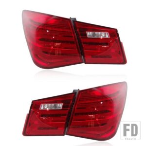 シボレー 2個 LED テールライトクルーズ 2009-14 リアライトバックランプアセンブリリビアパークライト
