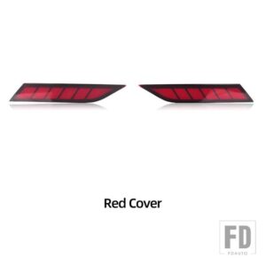 トヨタ ヤリス クロス 2023 2024 用 LED リフレクター バンパーライト リアフォグランプ ブレーキライト ダイナミックウィンカー - Red Cover