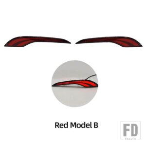 シボレー マリブ XL 2019-23 用 LED リアバンパーリフレクターライト ブレーキダイナミックウィンカーアクセサリー - Red Model B