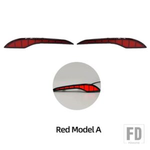 シボレー マリブ XL 2019-23 用 LED リアバンパーリフレクターライト ブレーキダイナミックウィンカーアクセサリー - Red Model A