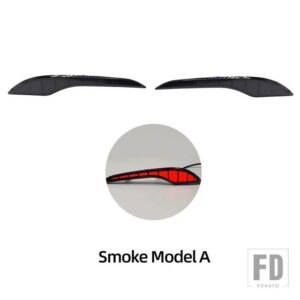 シボレー マリブ XL 2019-23 用 LED リアバンパーリフレクターライト ブレーキダイナミックウィンカーアクセサリー - Smoke Model A