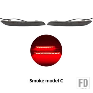 ホンダ アコード 2023 2024 LEDリアバンパーリフレクターライト 自動ブレーキハザード灯 防水ウィンカー - Smoke Model C