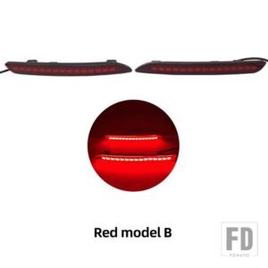 ホンダ アコード 2023 2024 LEDリアバンパーリフレクターライト 自動ブレーキハザード灯 防水ウィンカー - Red Model B