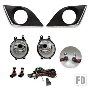 トヨタ 自動車用 LED DRLフォグランプ カローラ アルティス/L/LE/LE ECO USモデル 2014 2015 2016 ハーネス配線カバー エンジェルアイ - LED set