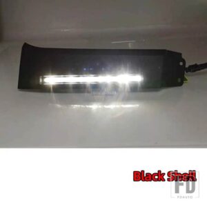 トヨタ 2個 自動車用 フロントバンパーライト 12V LED デイタイムランニングライト DRL フォグランプ タンドラ 2007-2013 セコイア 2008年以降 - Black Cover