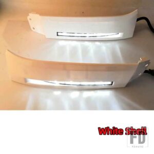 トヨタ 2個 自動車用 フロントバンパーライト 12V LED デイタイムランニングライト DRL フォグランプ タンドラ 2007-2013 セコイア 2008年以降 - White Cover