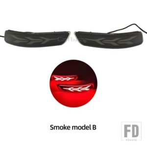 レクサス トヨタ LEDリアバンパーリフレクターライト カローラアルティス 2014-18 GS250 ES250 ブレーキウィンカーランプ用 - Smoke Model B