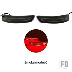 レクサス トヨタ LEDリアバンパーリフレクターライト カローラアルティス 2014-18 GS250 ES250 ブレーキウィンカーランプ用 - Smoke Model C