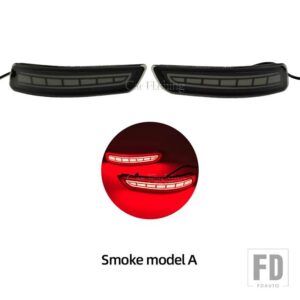 レクサス トヨタ LEDリアバンパーリフレクターライト カローラアルティス 2014-18 GS250 ES250 ブレーキウィンカーランプ用 - Smoke Model A
