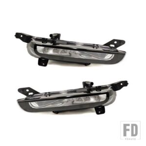 ランドローバー DRLデイタイムランニングライトフロントフォグランプフォグライトレンジローバーイヴォーク2015-18用 - Left and Right