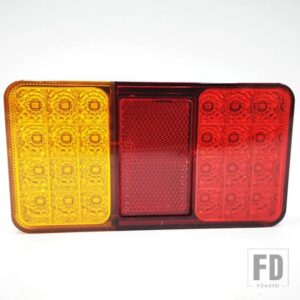 1個 12V 24V 24 LED トレーラートラックリアライト ブレーキ ストップ テール ターンインジケーター LED ランプトレーラー トラック ユーティリ - 12V(1Pcs)