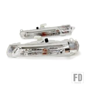 ポルシェ カイエン GTS ターボ 2007 2008 2009 2010 用 フロントバンパー LED フォグランプ デイタイムランニングライト - Left and Right