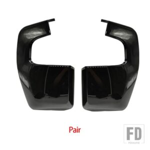 バックミラーサイドミラーカバートリムキャップ FORD TRANSIT CUSTOM V362 TOURNEO CUSTOM 2014-2023 サイドミラーケースアクセサリー - Black Pair