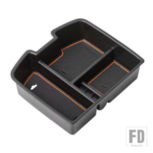GMC SIERRA 1500/2500/3500/YUKON/YUKON XLCHEVY SILVERADO /AVALANCHE/SUBURBANアクセサリー用自動車用 アームレスト収納ボックストレイ - Orange