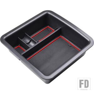 トヨタ 06-21 FJ クルーザー用アクセサリー 内装カスタム 中央収納 仕分けボックス 階層化 整理 装飾 - Red