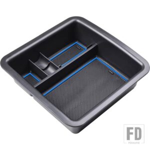 トヨタ 06-21 FJ クルーザー用アクセサリー 内装カスタム 中央収納 仕分けボックス 階層化 整理 装飾 - Blue