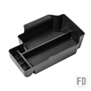 シボレー コロラドGMC キャニオン 2015-21 2011用カーセンターコンソールオーガナイザーコンテナ - Black