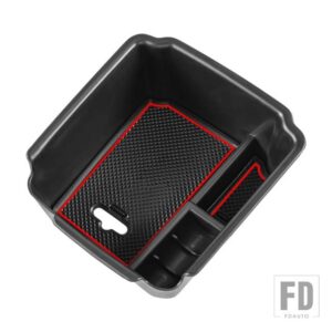 VW コンソールオーガナイザートレイ ティグアン 2017-23 アクセサリー セカンダリーストレージセンター用 - Red