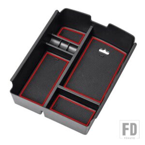 VW 4個 /セット 車内側フロントドアハンドル収納ボックストレイホルダー アトラス テラモント 2017-2020 カーアクセサリー - Red