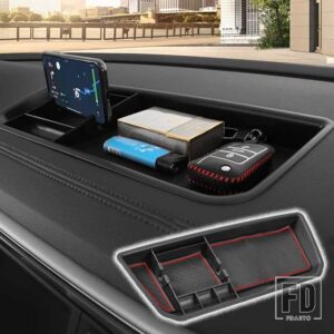 VW 4個 /セット 車内側フロントドアハンドル収納ボックストレイホルダー アトラス テラモント 2017-2020 カーアクセサリー - Black Dashboard