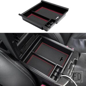 トヨタ タコマ アクセサリー 2016-23 センターコンソールディバイダー タコマ 3RD GEN インサートディバイダー - Red