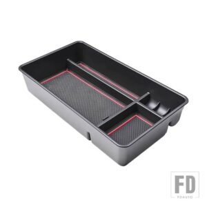 日産 センターコンソール隠しボックストレイ 2019-24 アルティマ アームレスト収納 自動車用 隠しオーガナイザーアクセサリー - Red