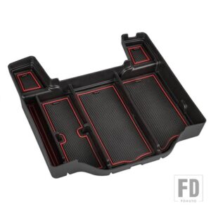 自動車用 アームレスト収納ボックストレイ ダッジ ラム 1500 2500 3500 2019-24 アクセサリー RAM 1500 2500 3500 グローブボックス - Red 1
