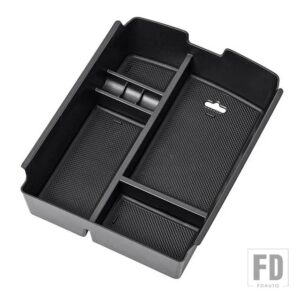 VW アトラス テラモント 2017-2021-23 用 自動車用 アームレストボックス 収納 センターコンソール収納ボックス 内装アクセサリー - Black