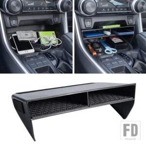 トヨタ センターコンソールオーガナイザー RAV4 XA50 2019-23 収納ボックスオーガナイザートレイ インテリアアクセサリー - Console Organizer