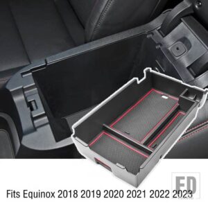 シボレー エクイノックス 3 MK3 3代目 2017-2019-24年式用 センターコンソール カップ 電話 カードホルダー 収納ボックス - Red 2